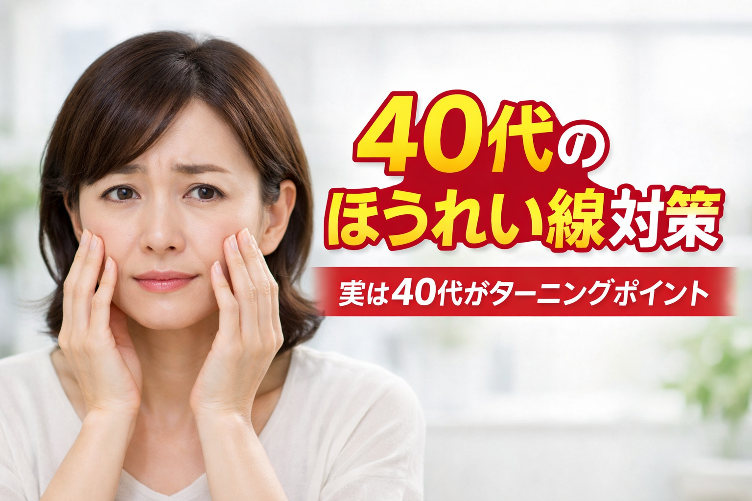 四つの機能 ほうれい線を作らない様に！ 40代のほうれい線が急に気になる方へ｜原因・セルフケア・治療法を医師
