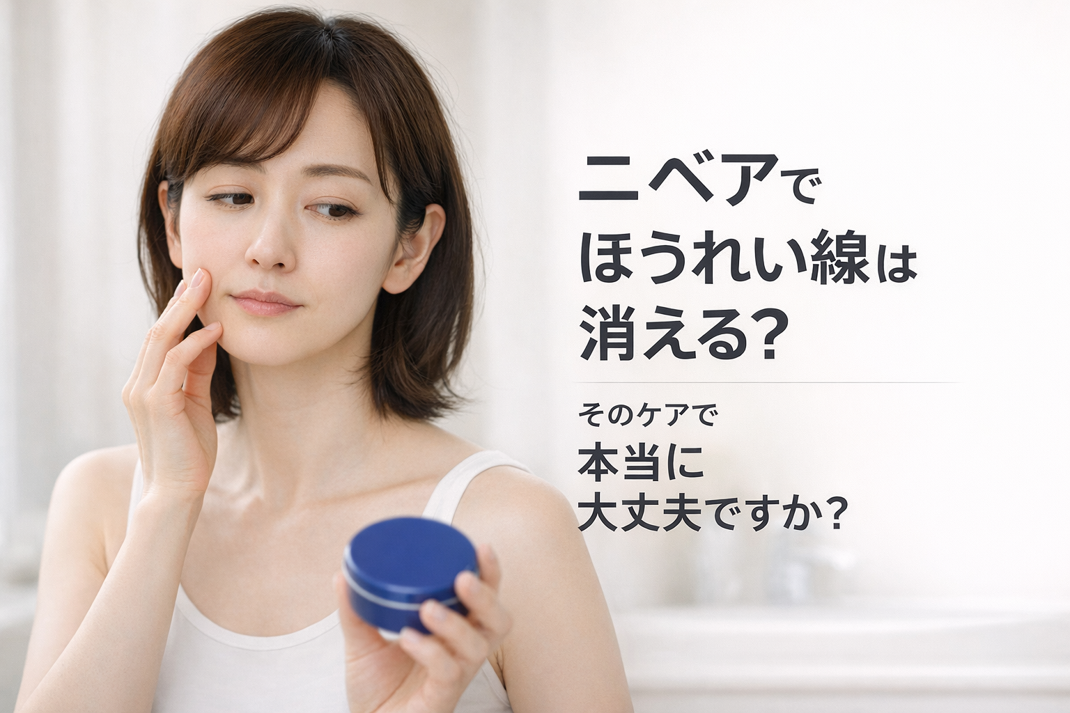 ニベアでほうれい線が消えるって本当？」その疑問を医師が徹底解説！